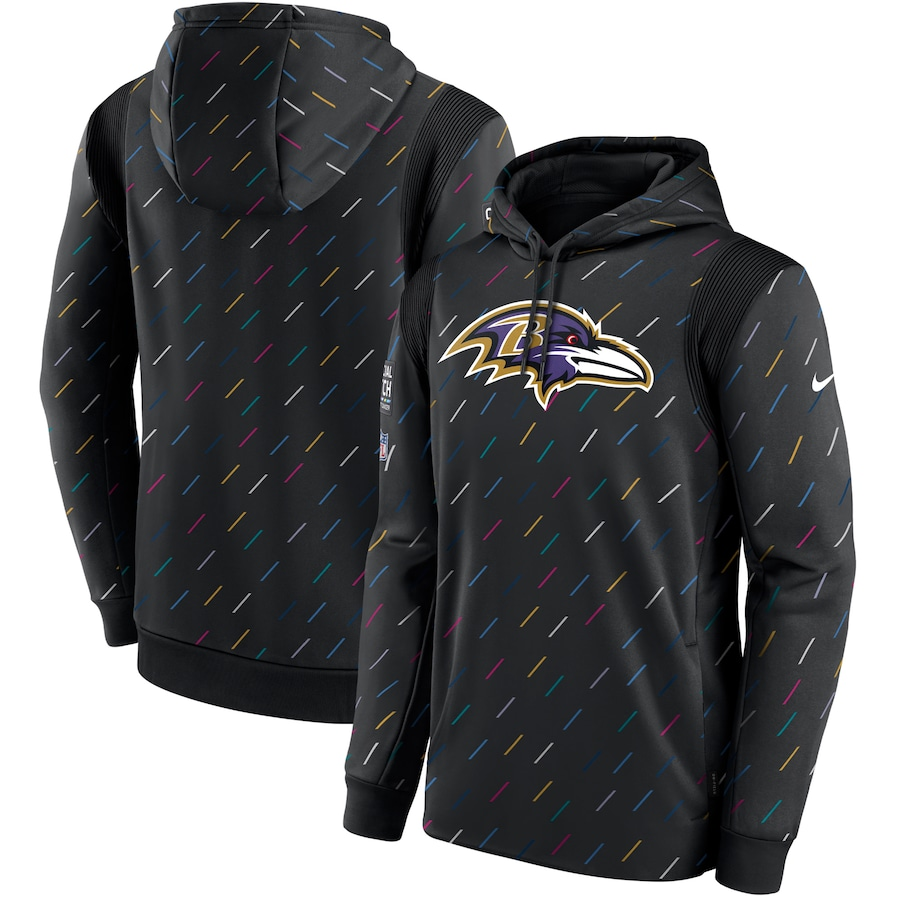 Women NFL Baltimore Ravens 2025 Nike black hoodie